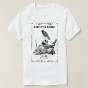 T-shirt Académie Sombre Crâne de Corbeau Vintage Esthétiqu