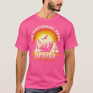 T-shirt Acadia US National Park Maine Backpacking Randonné