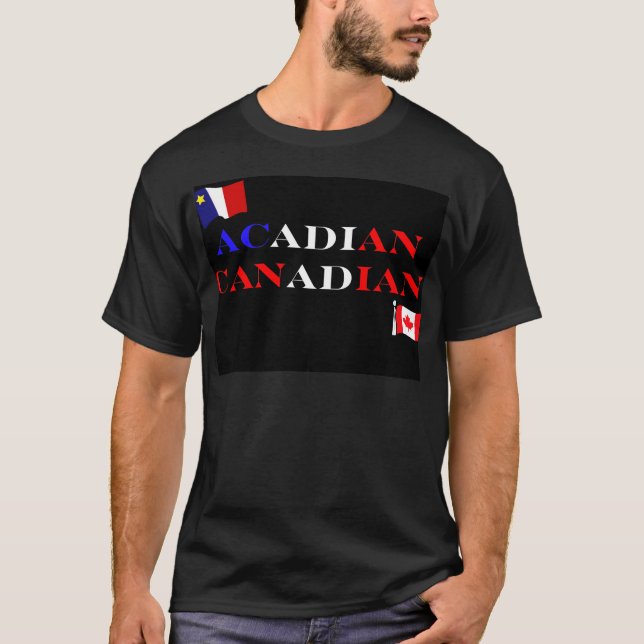 T-shirt Acadien canadien (Devant)