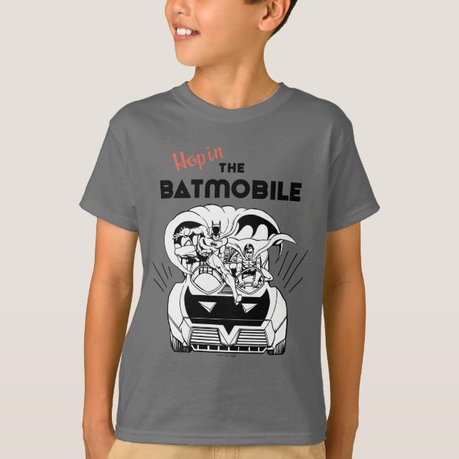 T-shirt Accéder au Batmobile (Devant)
