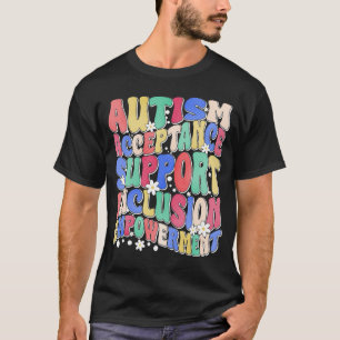 T-shirt acceptation de l'autisme inclusion soutien autonom