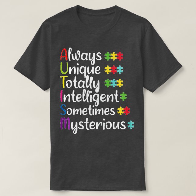 T-shirt Acceptation de sensibilisation sur l'autisme être  (Design devant)
