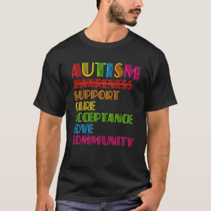 T-shirt Acceptation des soins de sensibilisation sur l'aut