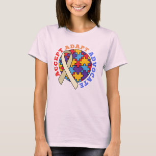 T-shirt Accepter Adapt Advocate-Sensibilisation sur l'auti