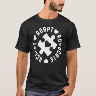 T-shirt Accepter Adapter Défendre Sensibilisation à l'auti