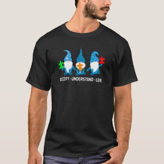 T-shirt Accepter Comprendre Amour Asd Arc-en-ciel Autisme