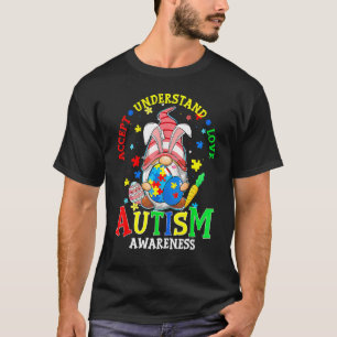 T-shirt Accepter Comprendre Amour Gnome Sensibilisation su