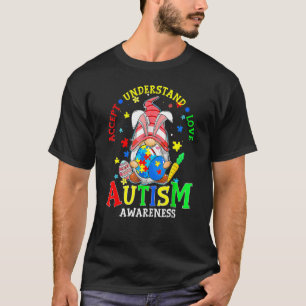 T-shirt Accepter Comprendre Amour Gnome Sensibilisation su