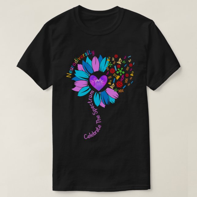 T-shirt Accepter la Sensibilisation sur l'autisme de neuro (Design devant)