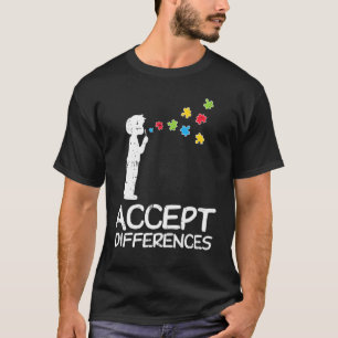 T-shirt Accepter les Différences Enfant Bulles de Puzzle A