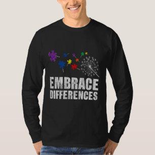 T-shirt Accepter les différences Sensibilisation sur l'aut