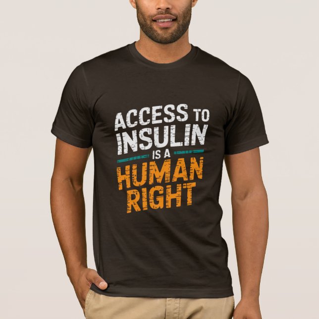 T-shirt Accès à l'insuline (Devant)