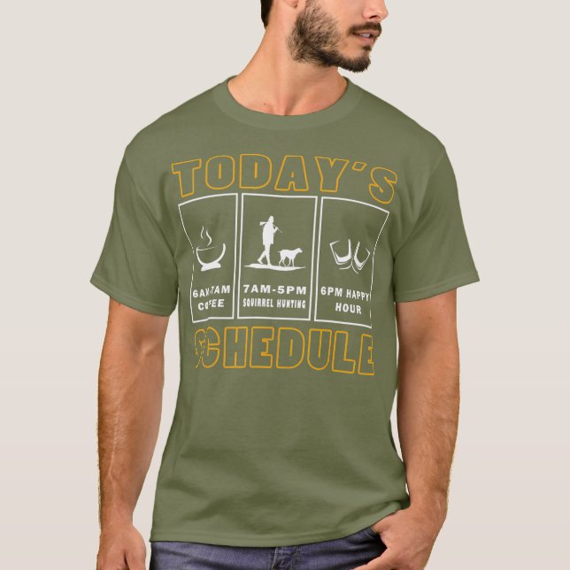 T-shirt Accessoires de chasse à l'écureuil Gear Drôle Trap (Devant)