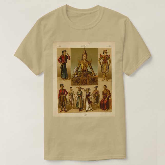 T-shirt Accessoires de mode et mode de vie asiatiques trad (Design devant)