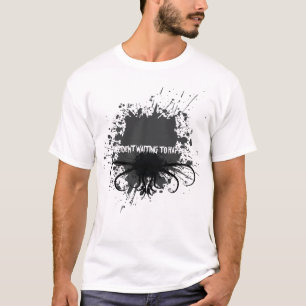 T-shirt Accident d'éclaboussure attendant pour se produir