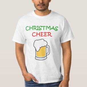 T-shirt Acclamation de Noël avec une chemise de bière