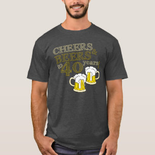 T-shirt ACCLAMATIONS et BIÈRES à 40 ans ! PIÈCE EN T