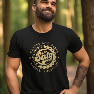 T-shirt Acclamations Et Bières Soixante Ans Anniversaire N