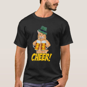 T-shirt Acclamer Chat Bière Chat Buvant de la Bière