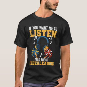 T-shirt Acclamer Cheerleading Si Vous Voulez Que Je Vous É