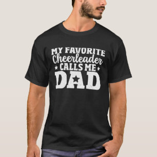 T-shirt Acclamez Papa Mon Cheerleader Préféré M'appelle Pa