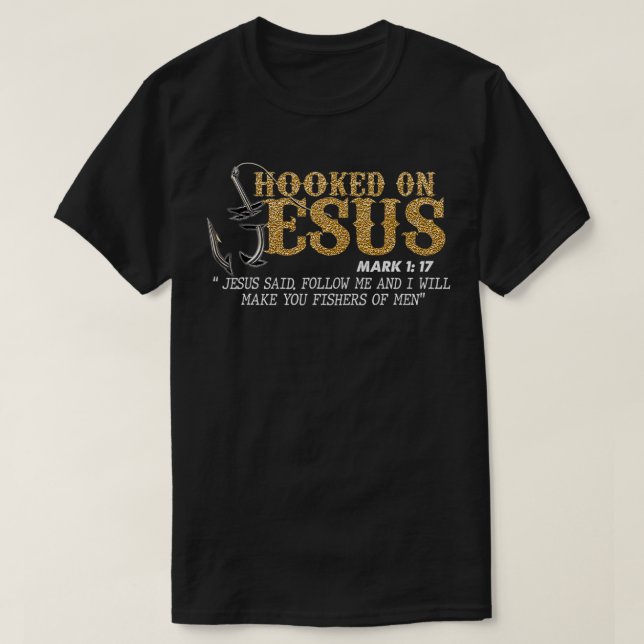 T-shirt Accompagné Sur Jésus Marc 117, Verse De La Bible R (Design devant)