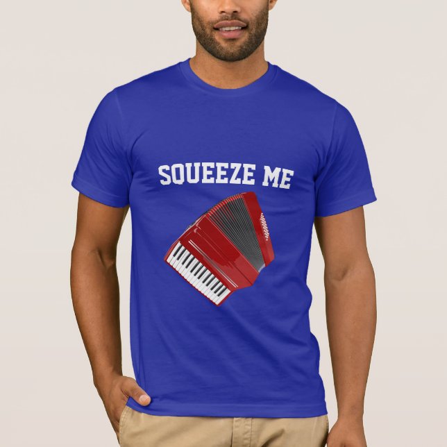 T-shirt Accordéon rouge - Squeeze Me, (Devant)