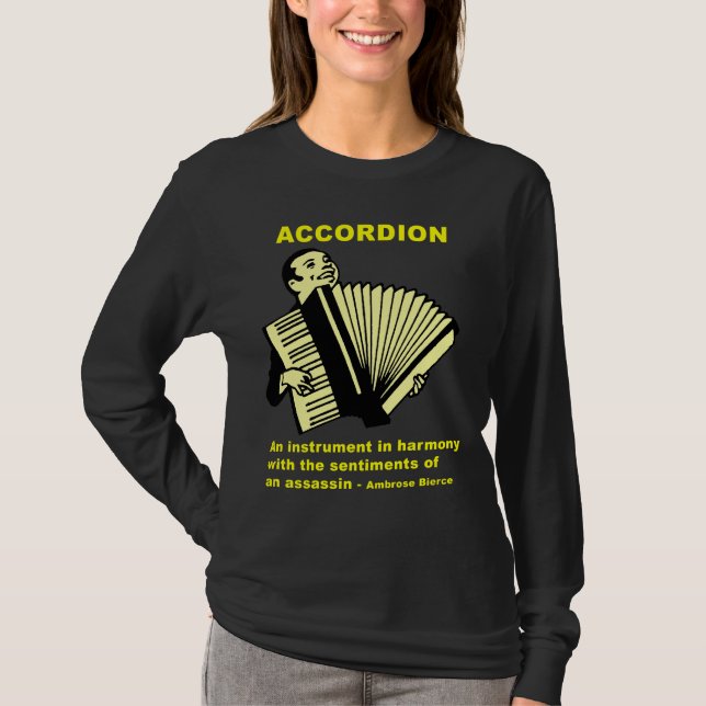 T-shirt Accordéon : Un instrument… (citation drôle !) (Devant)