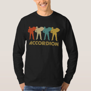 T-shirt Accordion Player Retro Pop Art Accordion Graphique