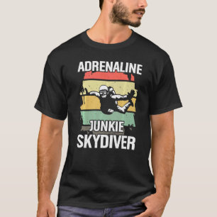 T-shirt Accro à l'adrénaline parachutiste
