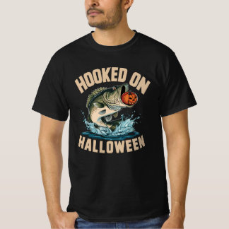 T-shirt Accroché à la pêche d'Halloween