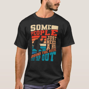 T-shirt Accroche Autour Du Cou Tap Out Bjj Jiu Jit Brésili