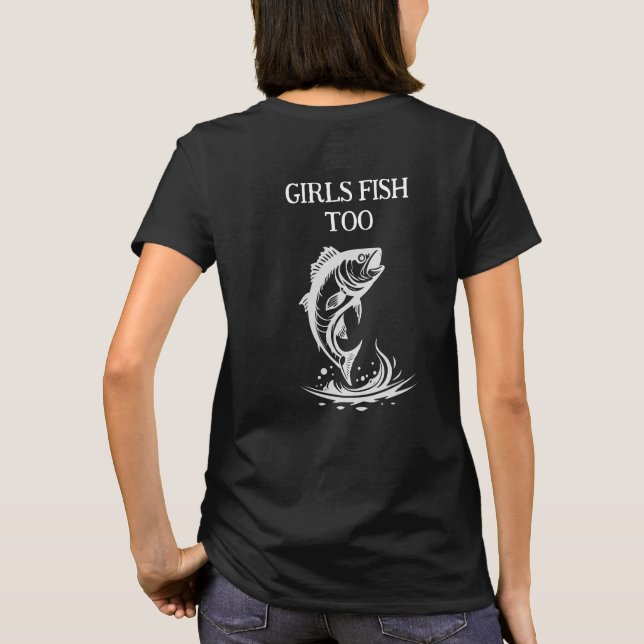 T-shirt Accroché Sur Le Logo De Pêche, Club De Pêche Perso (Dos)