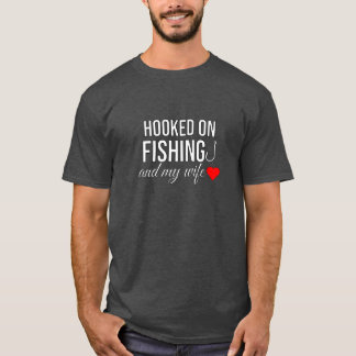 T-shirt Accroché sur le tee du mari de pêche