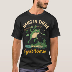 T-shirt Accroche-Toi Ça Empire Drôle Grenouille