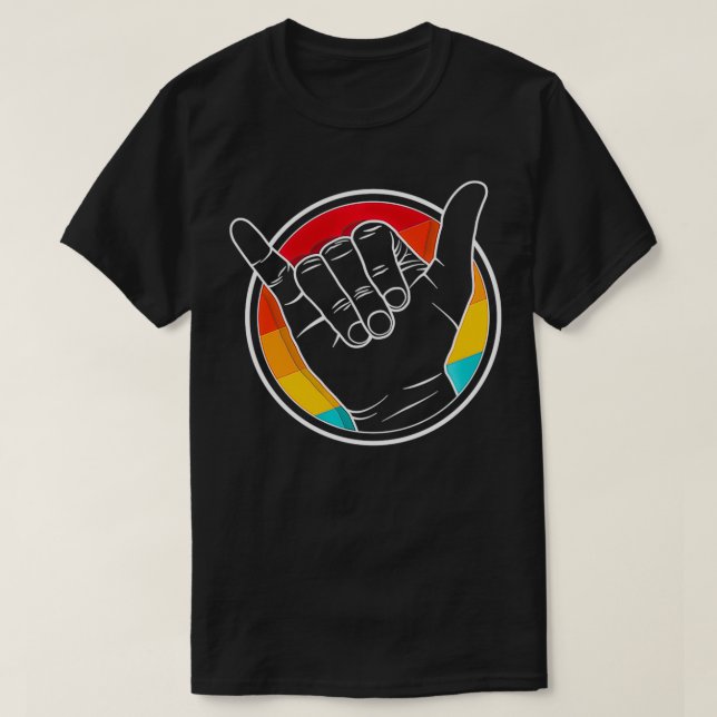 T-shirt Accroche-toi  Vdub Salutation  Vague Shaka  Vie re (Design devant)