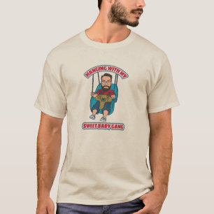 T-shirt Accrocher avec ma bande de bébé douce