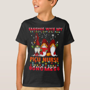 T-shirt Accrocher avec mon jardin d'enfants Gnomes Noël Te