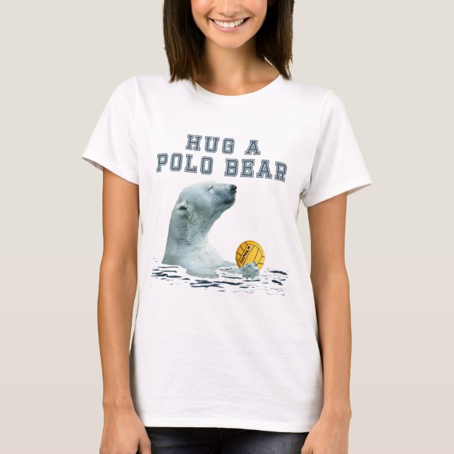 T-shirt Accrocher un ours de polo (Devant)