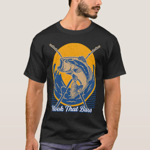 T-shirt Accrochez Ce Bass Pêche à La Mouche Chasse Pêche C