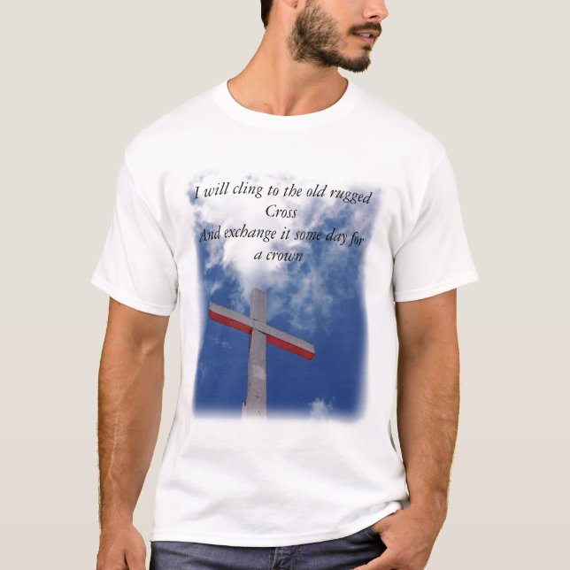 T-shirt Accrochez-vous à la vieille croix rocailleuse (Devant)