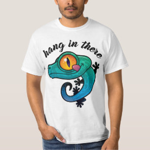 T-shirt Accrochez-Vous Là Gecko Coloré