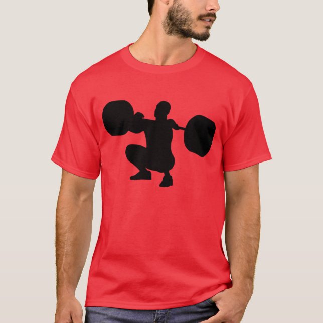 T-shirt Accroupi nettoyez (Devant)