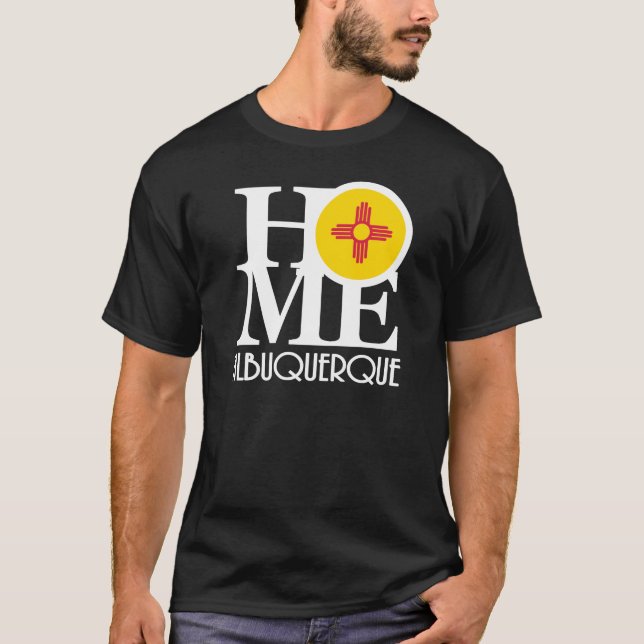 T-shirt ACCUEIL Albuquerque Nouveau-Mexique (avant-premièr (Devant)