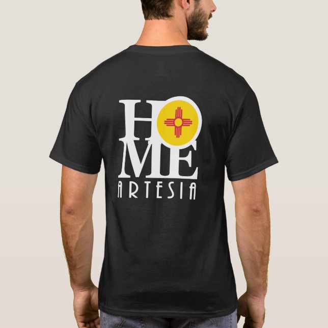 T-shirt ACCUEIL Artesia Nouveau Mexique (Dos)