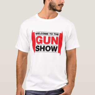 T-shirt Accueil au salon d'armes à feu - noir et rouge