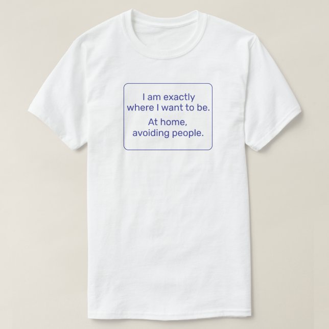 T-shirt Accueil (bleu) (Design devant)