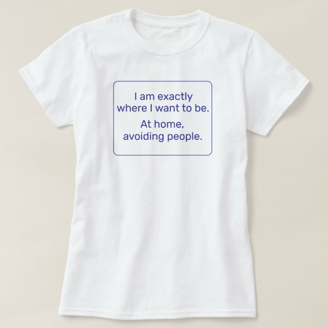 T-shirt Accueil (bleu) (Design devant)