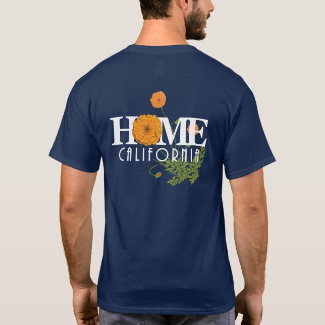 T-shirt ACCUEIL California Poppies Series (retour) (Dos)