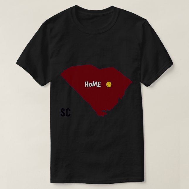 T-shirt Accueil - Caroline du Sud avec University of SC Co (Design devant)